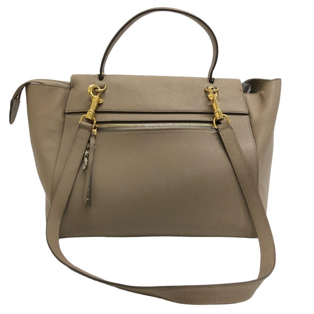 Celine Bag Mini Tan Handbag 2WAY Belt